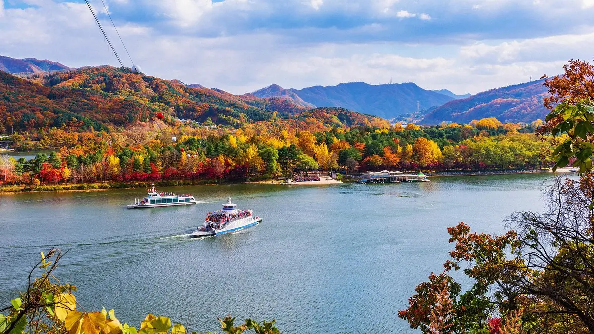 Paysages d'automne aux portes de Séoul