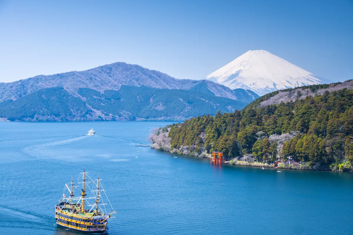 Lac Ashinoko et Mont Fuji
